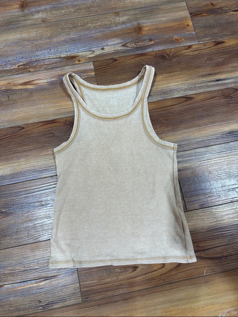 American Eagle Outfitters Beige Tank Top